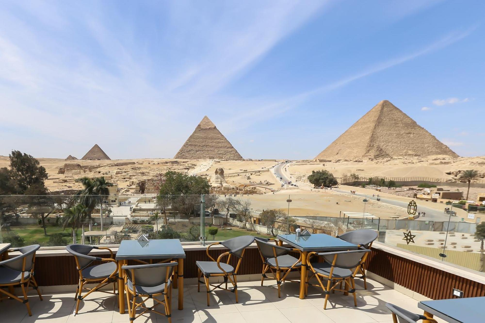 Giza Pyramids View Inn Kafret el-Gabal Exterior foto