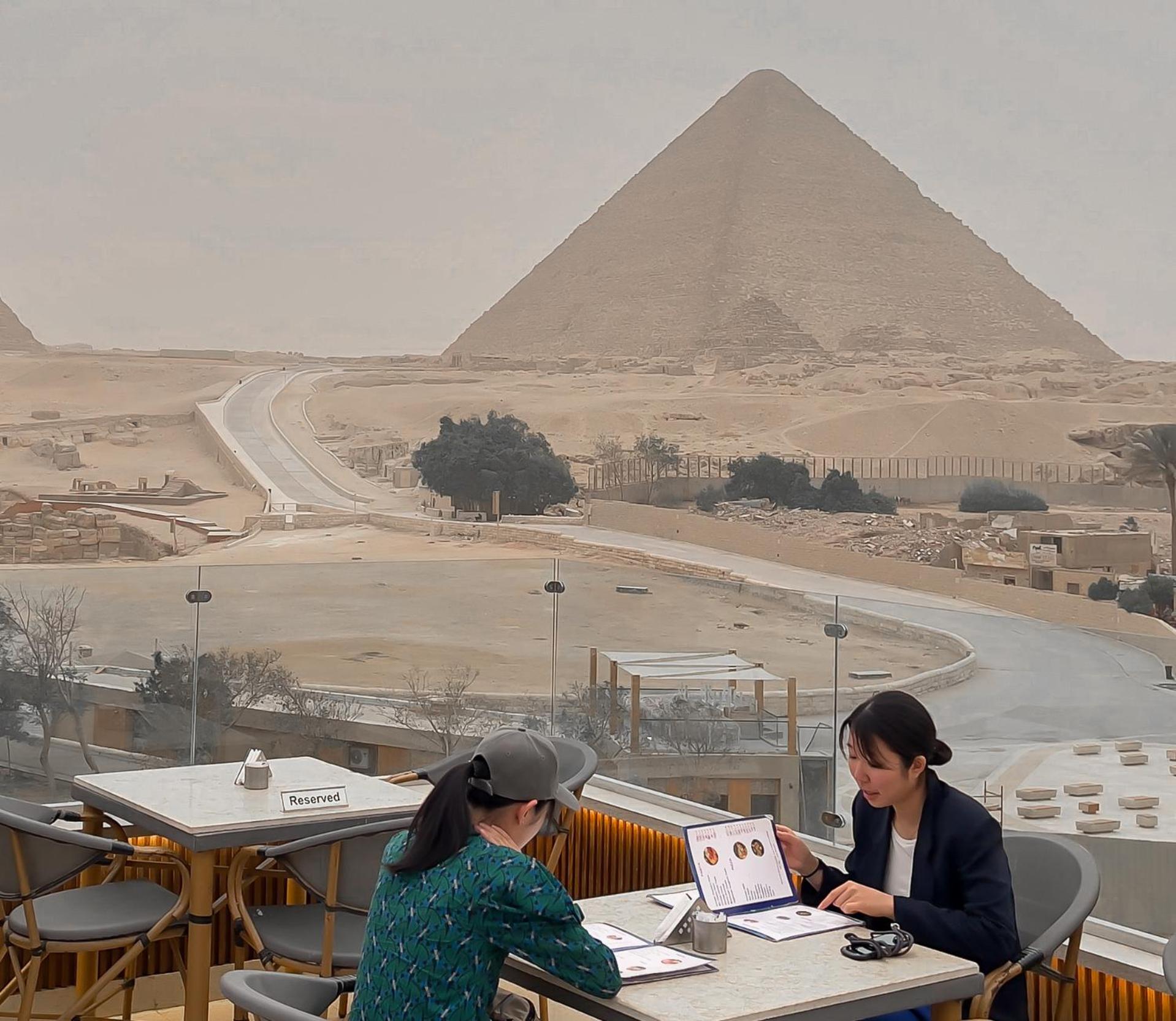 Giza Pyramids View Inn Kafret el-Gabal Exterior foto
