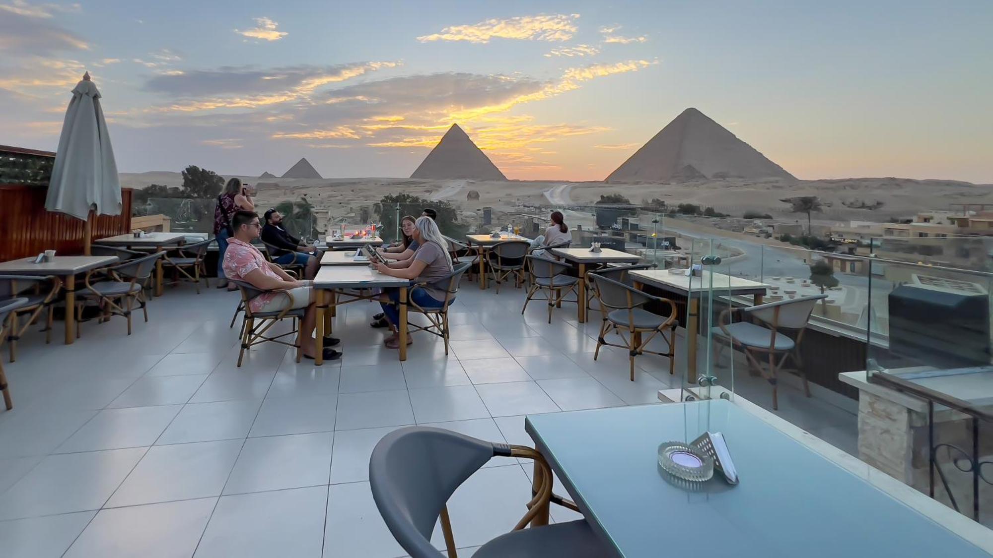 Giza Pyramids View Inn Kafret el-Gabal Exterior foto