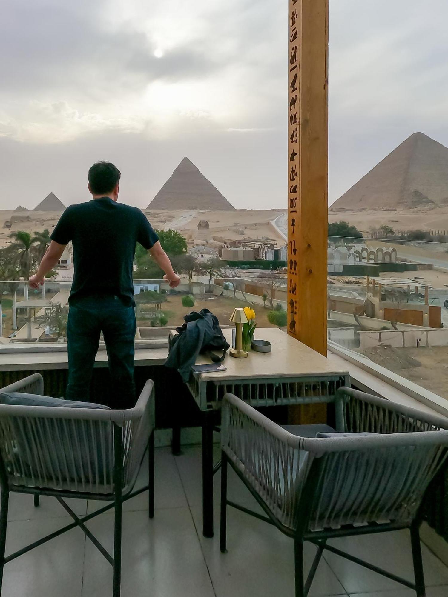 Giza Pyramids View Inn Kafret el-Gabal Exterior foto