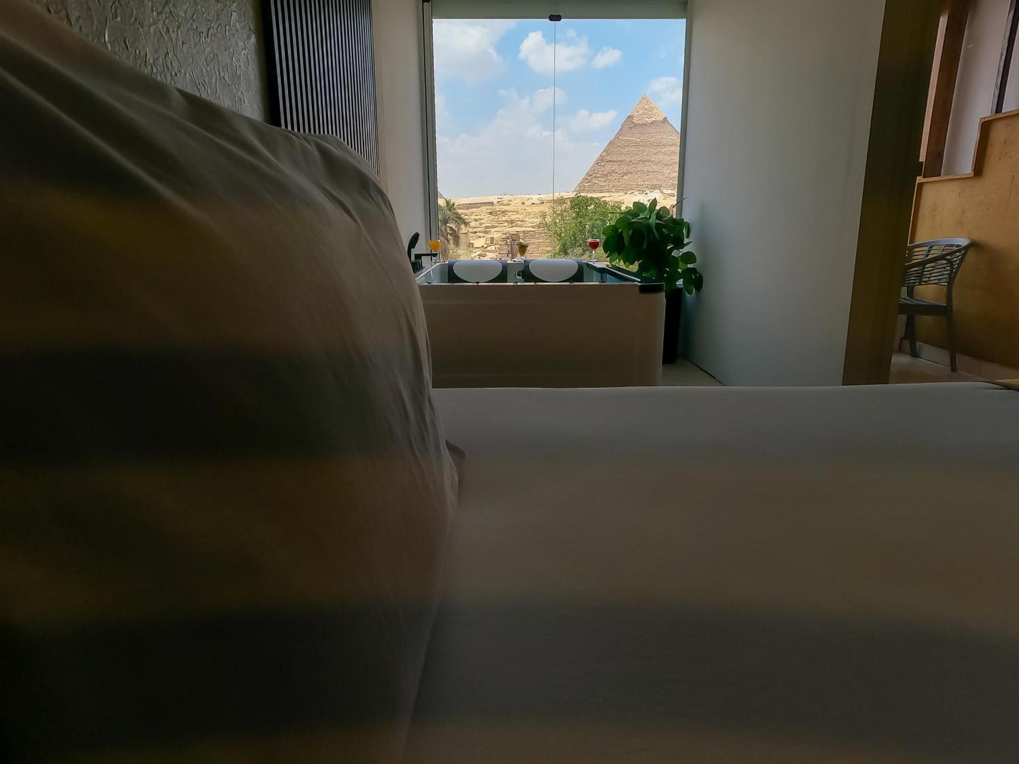 Giza Pyramids View Inn Kafret el-Gabal Exterior foto